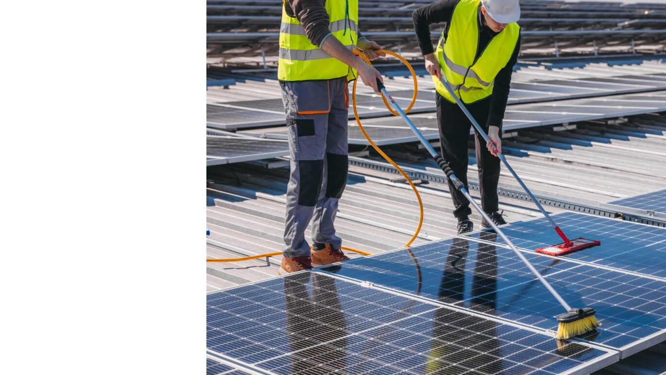 Zonnepanelen reiniging